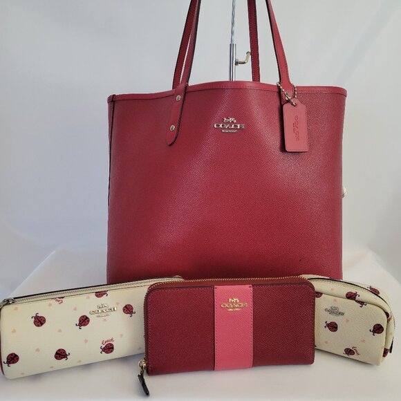 Coach Handbags - Coach Ladybug Reversible Tote Bundle